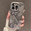 INS Ink Butterfly Pattern Electroplated Phone Case For iPhone 17 16 15 14 13 12 11 Pro Max Plus XS 17 Air Shockproof Clear Cover