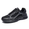 Zapatillas de tenis para hombre, zapatillas deportivas ligeras para estudiantes, zapatillas para correr con suela acolchada, zapatillas deportivas informales para caminar y trotar en color negro