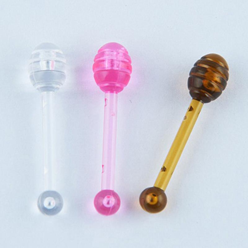 10Pcs Accessories Small Spoon To Use With Honey Fruit Bottle Small Honey Jar Jam Lip Film Box Lip Care Empty Bottle Lipstick Jar