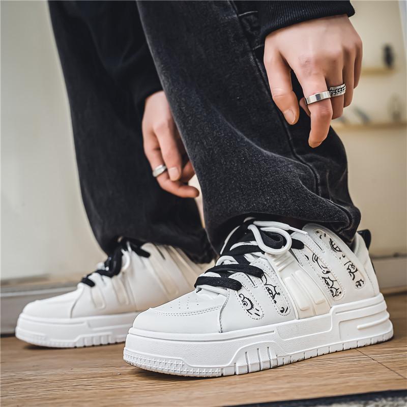 Pánské ležérní čtyřsezónní módní skateboardingové studentské pohodlné tenisky chlapecké trendy měkká podrážka prodyšné boty