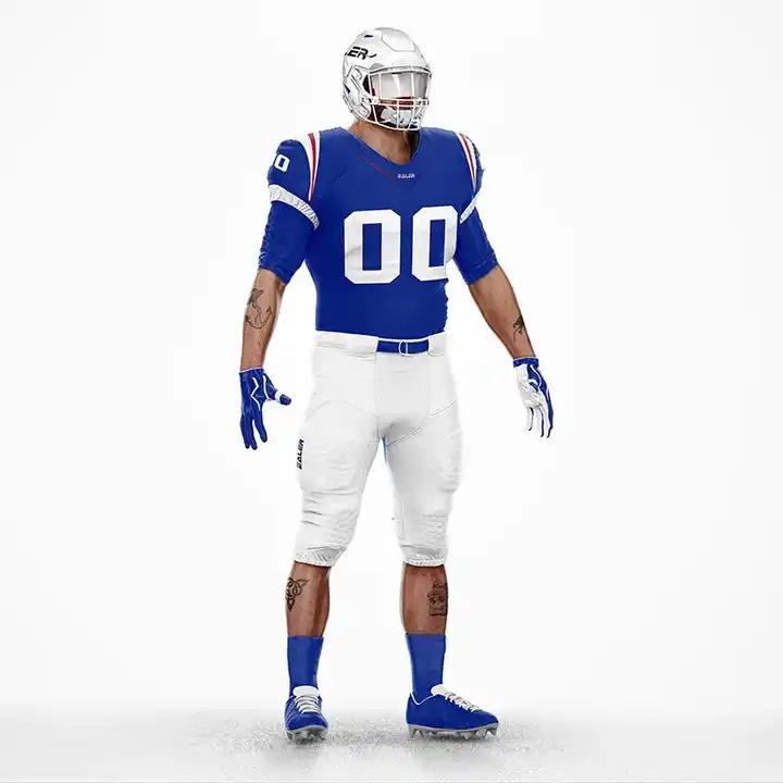 

Детские футбольные джерси на заказ с быстрой сушкой - Цифровая печать, Влагоотводящие футболки с коротким рукавом Medium синий/белый