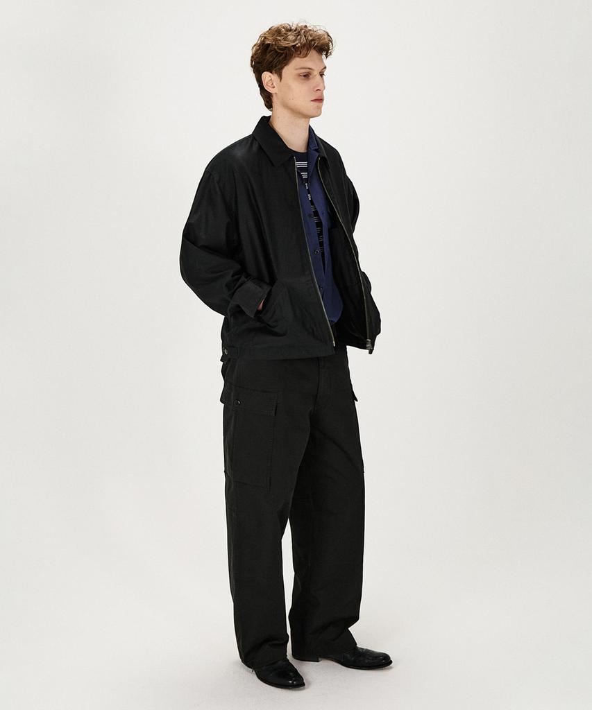 Shirter Linen Moleskin Foreman Jacket (Black)