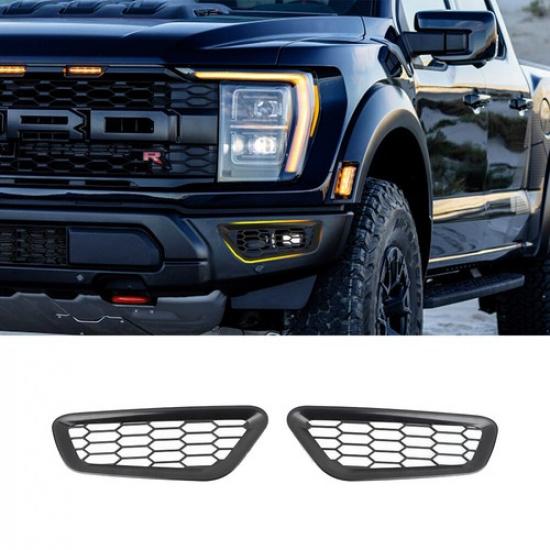 Front Bumper Fog Light Ert Cover Trim Mesh For Ford F150 F-150 Raptor -23