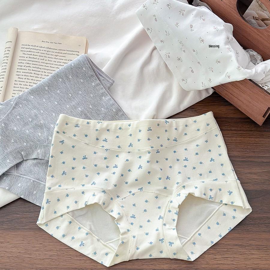 10A Women's Pure Cotton Mid-Rise Briefs - Antibacterial, Skin-Friendly Summer 2025 Style