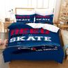 Skateboard Duvet Cover Microfiber Extreme Sports Game Bedding Set Astronaut Spaceman Skateboard Quilt Cover For Boys Teen Boys