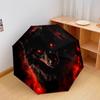1 Stück Automatischer Faltregenschirm - Muster mit distanziertem Wolf, Tragbares & Faltbares Design mit 8 Speichen, Weihnachts- und Geburtstagsgeschenke