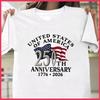 Maglietta 250° Anniversario USA 1776 2026 Bandiera Americana Patriottica T-shirt