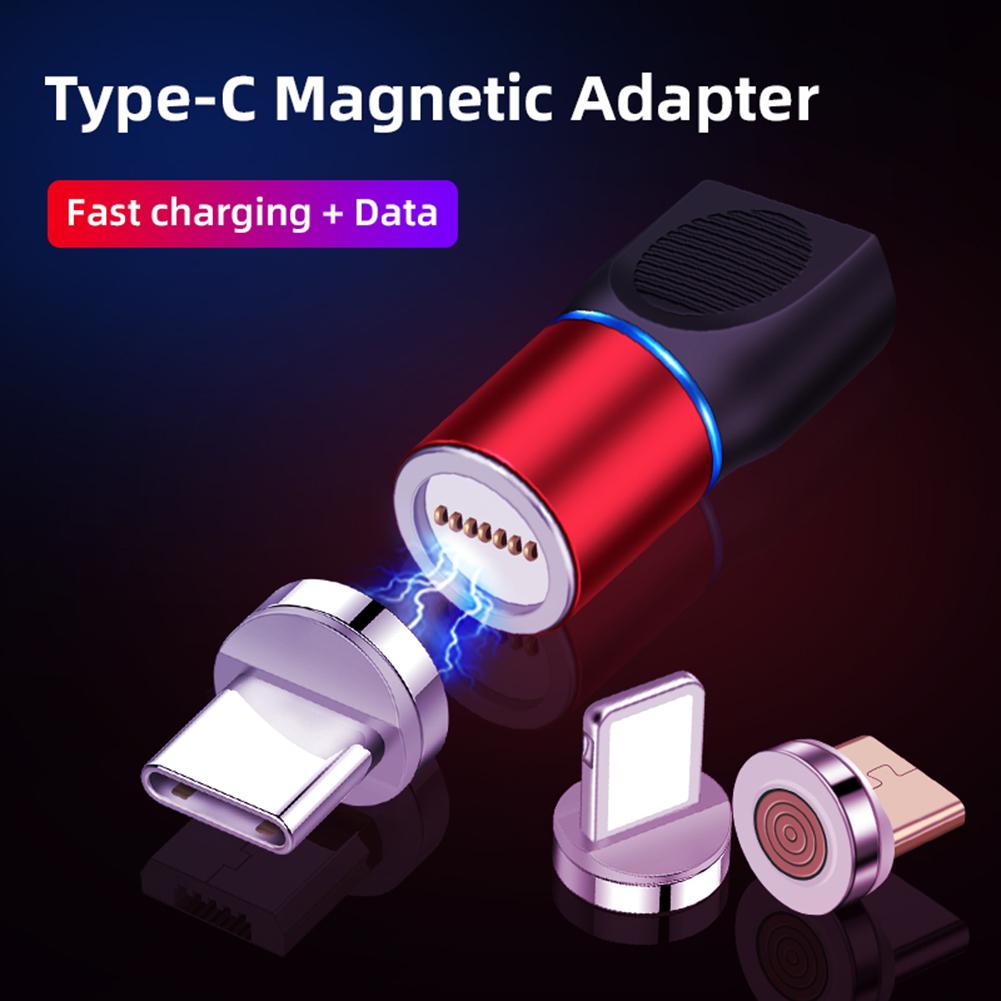 USB Type C Magnetic Adapter 360 Degrees Rotating Magnetic Phone Cable Adapter Connector