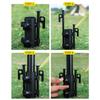 Portable Tent Holder Windproof Tent Rod Base Stabilizer Canopy Stakes Support Rust-Proof Steel Stand For Outdoor Fishing Hiking