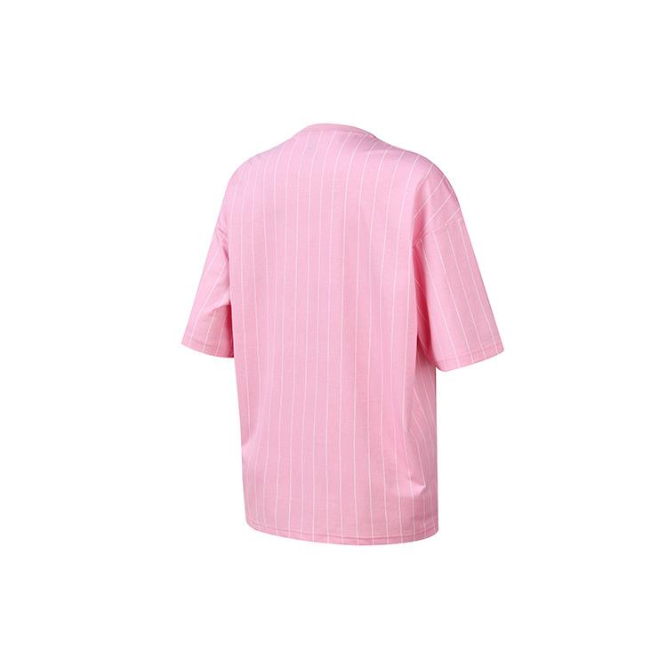 

New FILA Athletics Drop Shoulder Sleeve T Shirt Women s Prismatic Crystal Pink A11W233112F-PK M