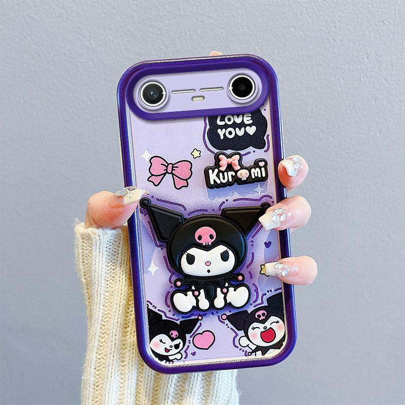 KEYSION Stoßfeste Hülle für TECNO Pova Slim 5G mit Lanyard Weiches Silikon Niedliche 3D-Cartoon-Puppe Handy-Rückseite für Spark Slim 4G