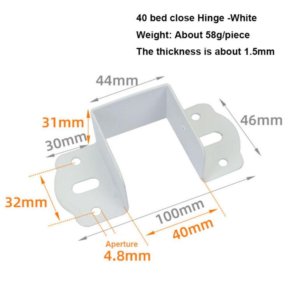Easy To Install Bed Hinges Thickened Stabilizing Bed Structural Component  Leg Connector