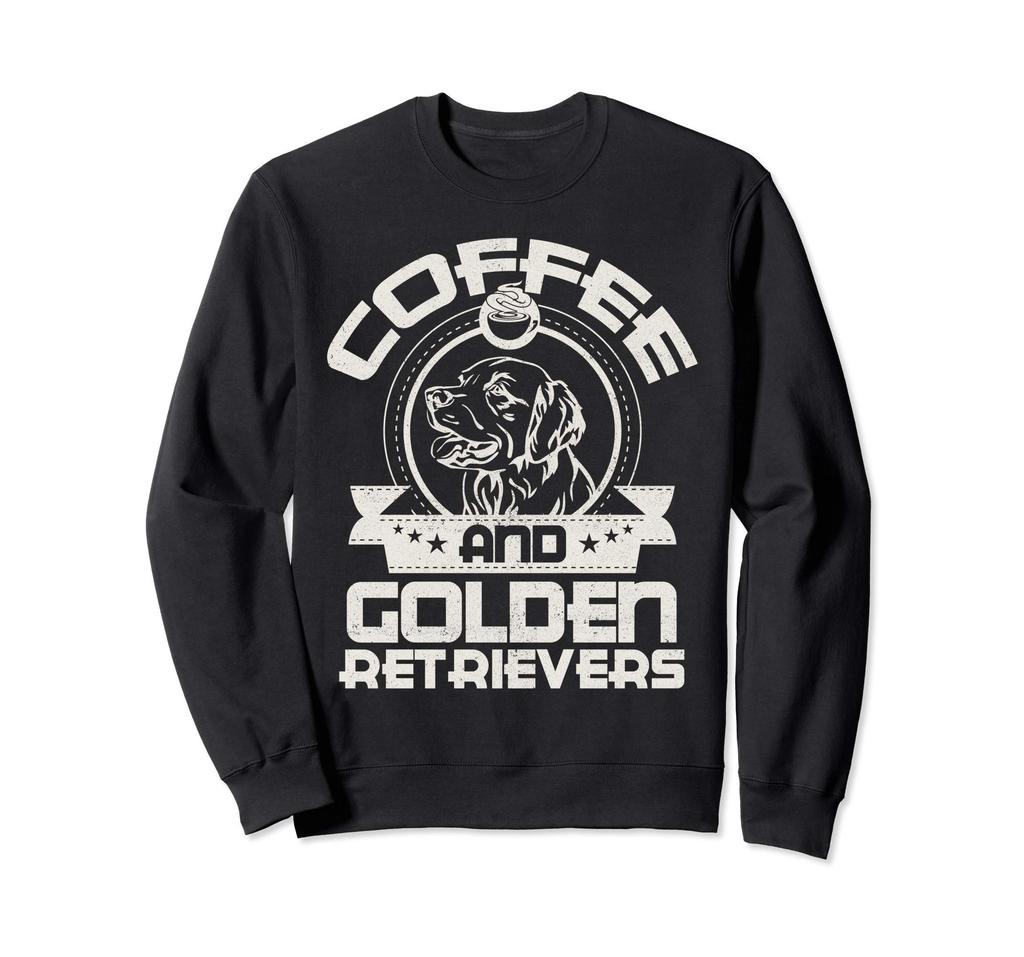 Coffee and Golden Retriever Coffee-Drinking Dog Owner's Lover Trainer