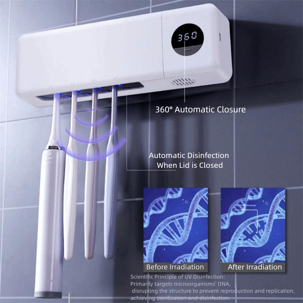 Intelligent Sterilization Electric Toothbrush Sterilizer Wall-mounted Toothbrush Box  Travel