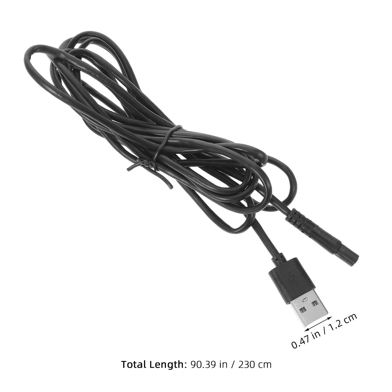 

Usb Car Charging Cable For Cam 5 Core Dash Camera Power Cord Extended Length Compatible With Onboard Navigation Screen чорний
