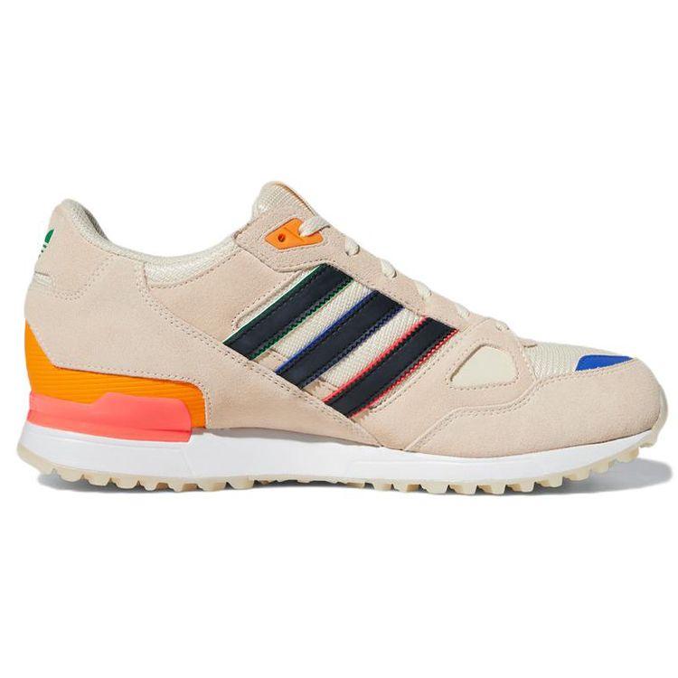 Adidas Originals ZX 750 Comfortable Fabric Non-Slip Wear-Resistant Low-Top Casual Running Shoes Unisex Sneakers Dark-Beige GW4211