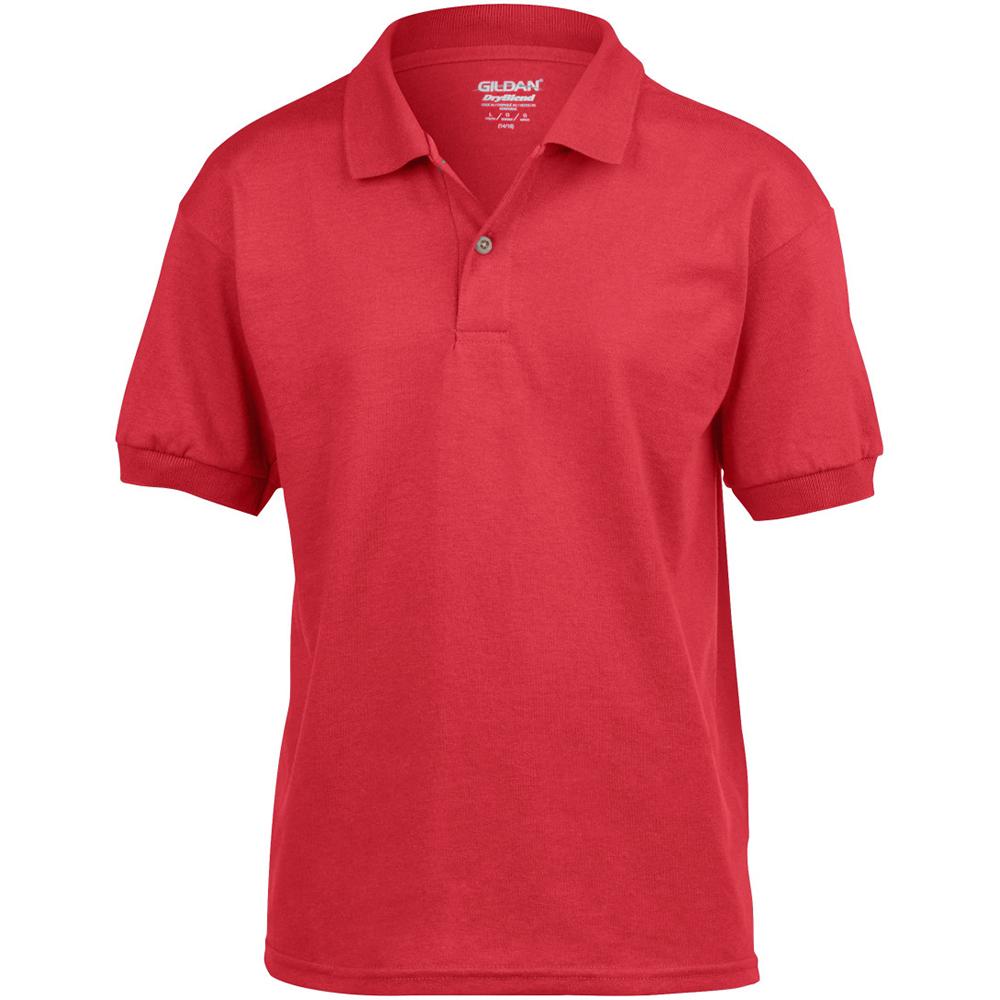 Gildan DryBlend Childrens Unisex Jersey Polo Shirt