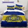 Biancheria da letto con motivo Al-Nassr, Set copripiumino Copripiumino Federa Regalo di Compleanno per la Casa (1 * copripiumino + 2 * federa, senza nucleo)