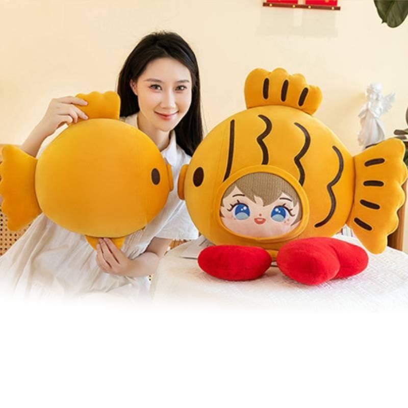 Adorable Fish Shaped Plush Pillow Soft Down Cotton Cute Gift For Girls Birthday