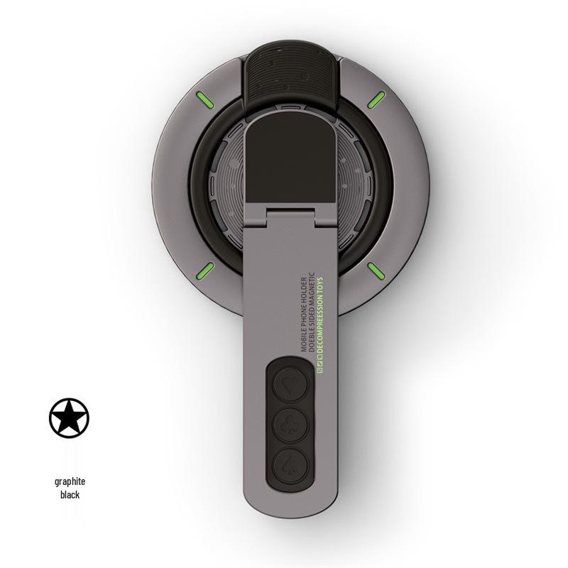 Dual-Sided Magnetic Finger Ring Phone Holder 360° Rotation Magsafe-Compatible Decompression Tool Standard