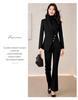 Women's High-End Red Blazer Suit - Casual, Professional, Celebrity Style for Autumn/Spring
