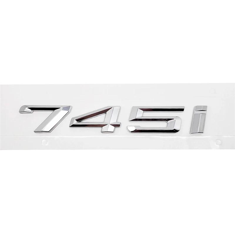 ABS Car Rear Trunk Letters Logo Badge Emblem Sticker For BMW 7 Series 730i 740i 745i 750i 760i E38 E65 E66 F01 F02 G11 G12