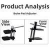 Heavy Duty Disc Brake Pad Spreader Generic Easy To Operate Brake Caliper Piston Press Replacement Installation Adjustable