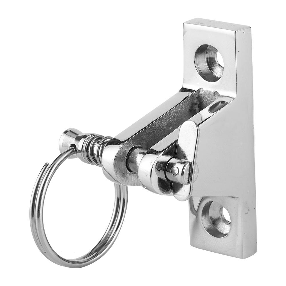 Deck Hinge Boat Bimini Top Fitting 90 Degree W Quick Release Pin Stainless Steel Marine Sprayhood Parts
