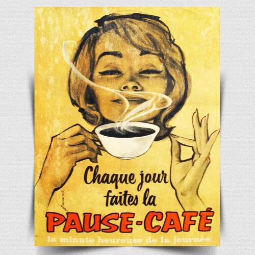 METAL SIGN WALL PLAQUE French Coffee Shop Sign Retro style print cafe kitchenAluminum 20x30cm（7.8x11.8inch）