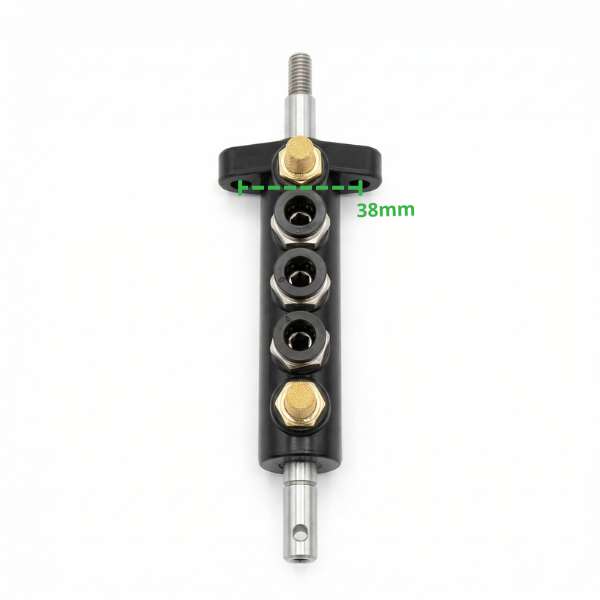 Black Plastic Valve Block Type A