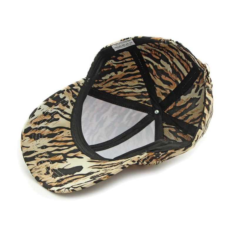 Women's Spring Summer Leopard Print Cap Outdoor Sun Hat Men's Baseball Cap
