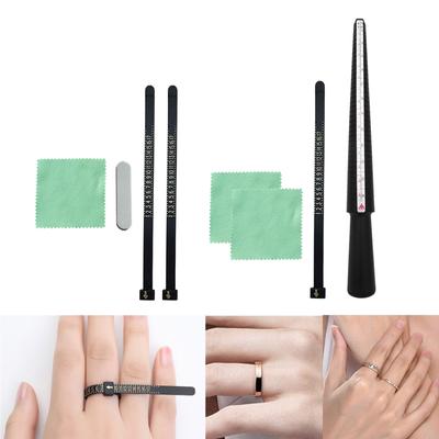 Packung mit 4 Praktisches Größenwerkzeug Effizientes Messgerät zur Messung der Fingerringgröße Effizientes Fingermaß-Werkzeugset