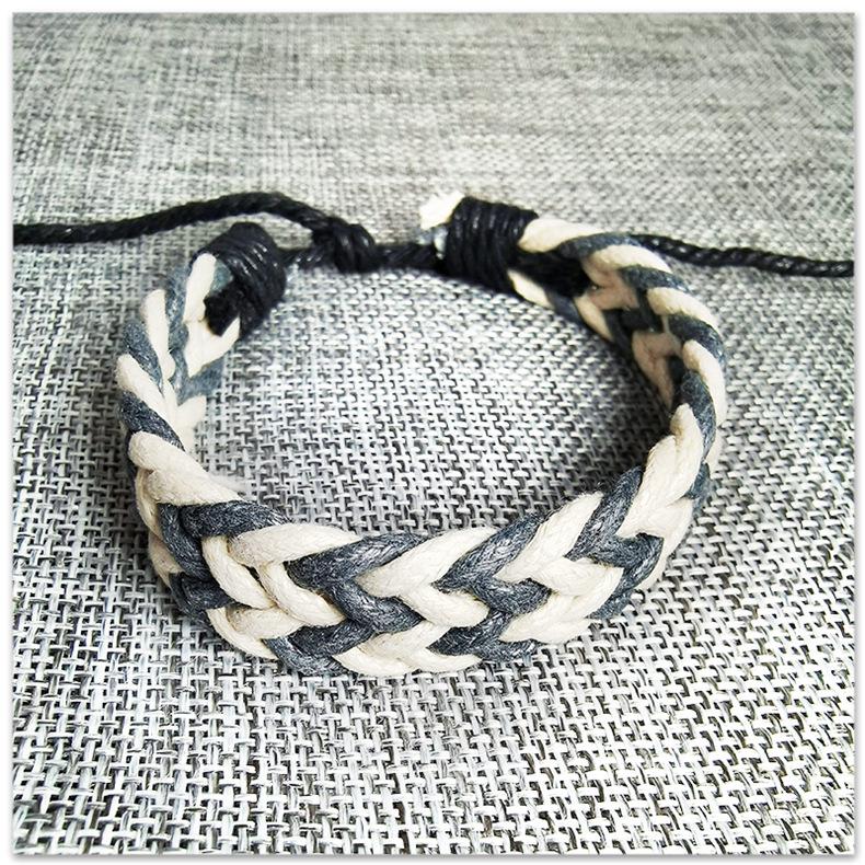 Colorful Hand-Woven Rope Bracelet - B300ins Casual Design