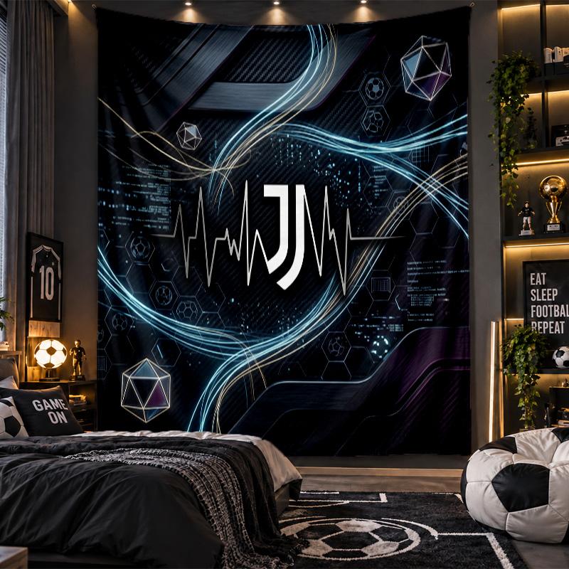 Arazzo da Appendere a Parete Tessuto Stampato Juventus FC per Soggiorno Camera da Letto Decorazione per la Casa