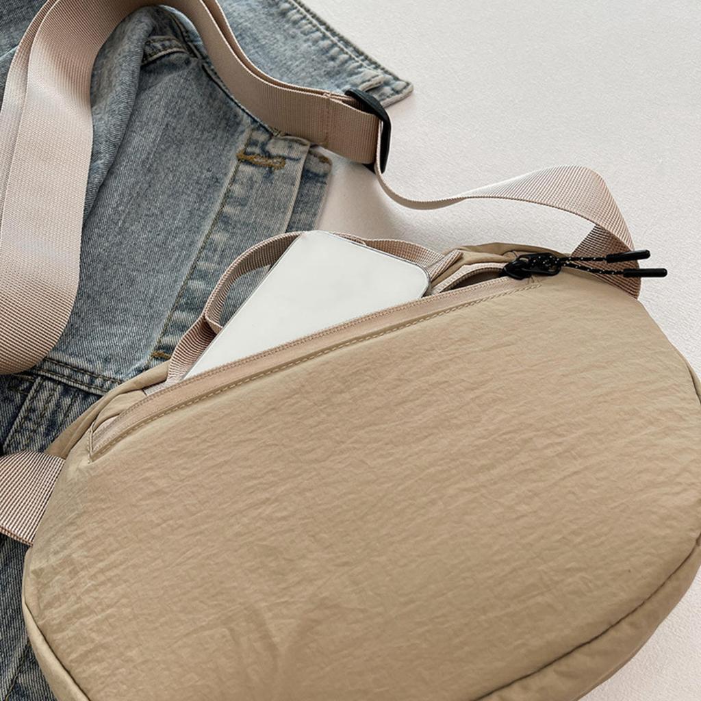 Nylon Fabric Shoulder Bag  High Capacity Women's Crossbody Messenger Pouch Leisure Versatile Shoulder Hobos Bag for Working