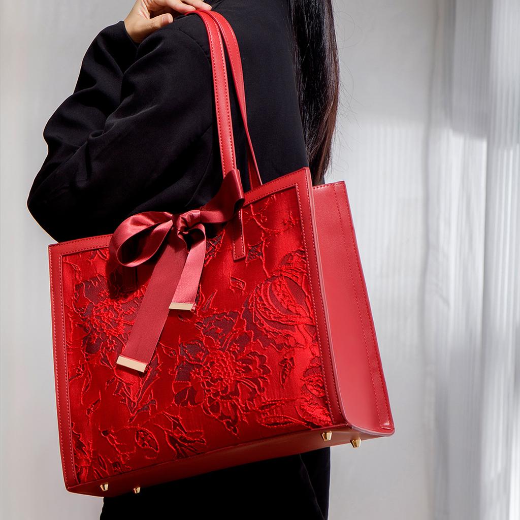 Large Capacity Handbag, Wedding Gift, Bride Daughter Mother Bag, Mother-In-Law Wedding Bag