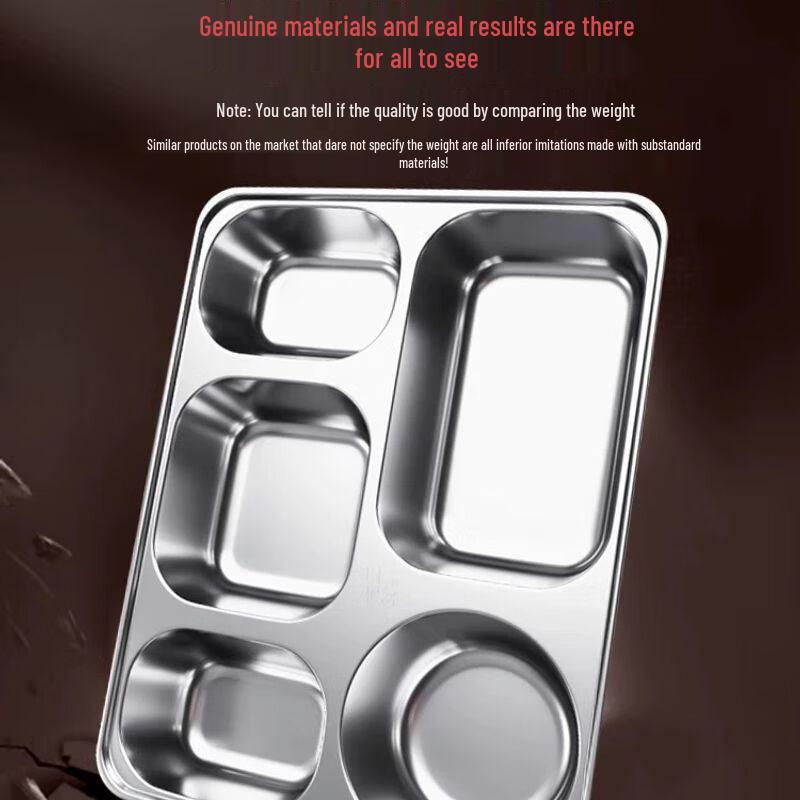 Edelstahl-Tablett mit Fächern