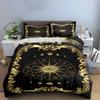 Zodiac Symbols Cosmos Black Bedding Set Bedding set (1 duvet cover, 2 pillowcases, duvet not included)