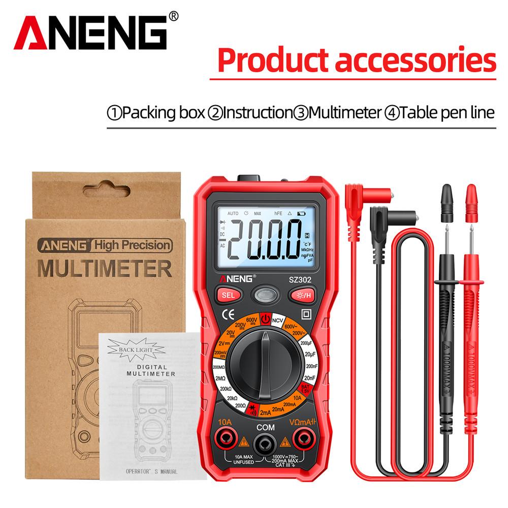 ANENG High Precision Multi-function Digital Multimeter for Electricians SZ302