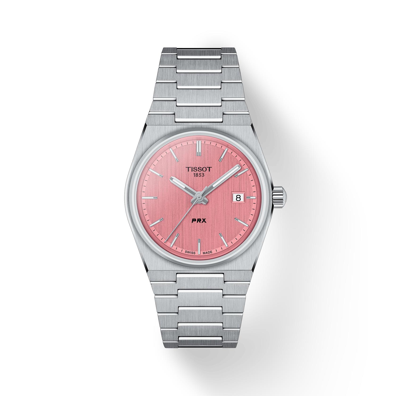 Tissot Nerūsējošā tērauda rozā ciparnīca Vīriešu
