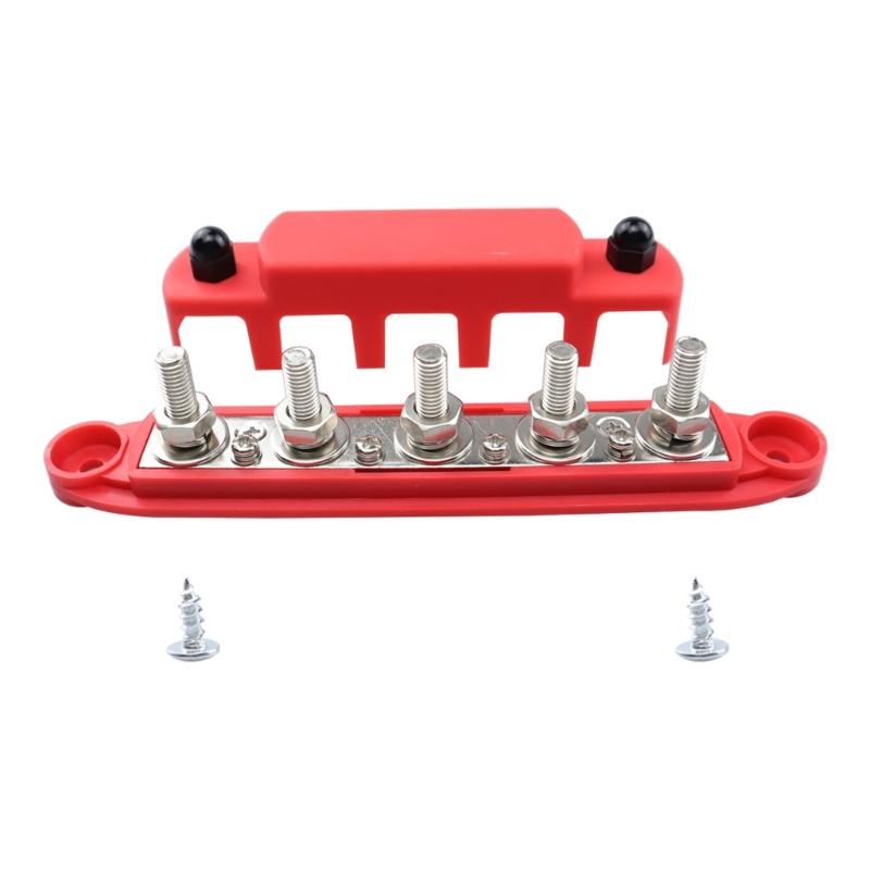 5 Přípojnice bloku rozvodu napájení s krytem 300A pro automobilový průmysl a solární kabeláž (1/4", 5/16", 3/8")