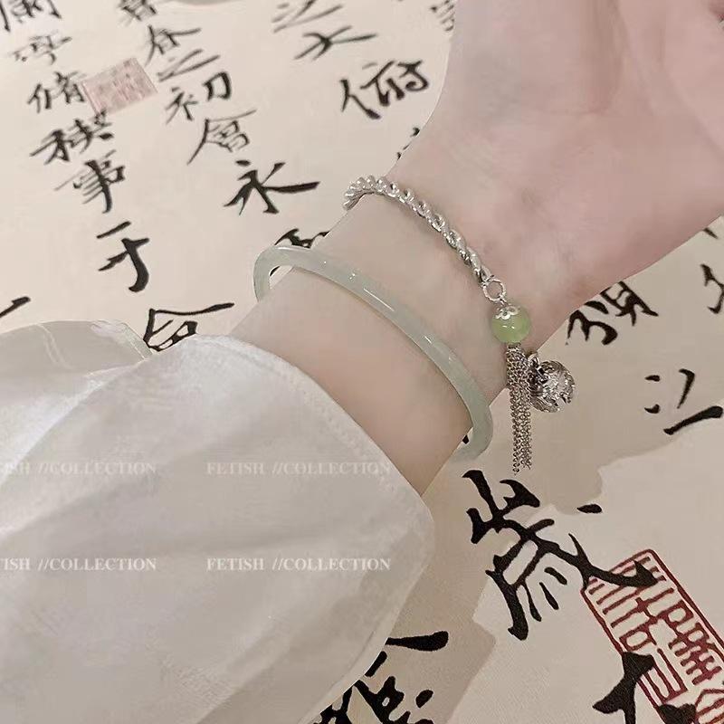 New Chinese Anti-jade Bell Bracelet 2025 New Antique Style Step by Step Fringed Palace Bell Bracelet