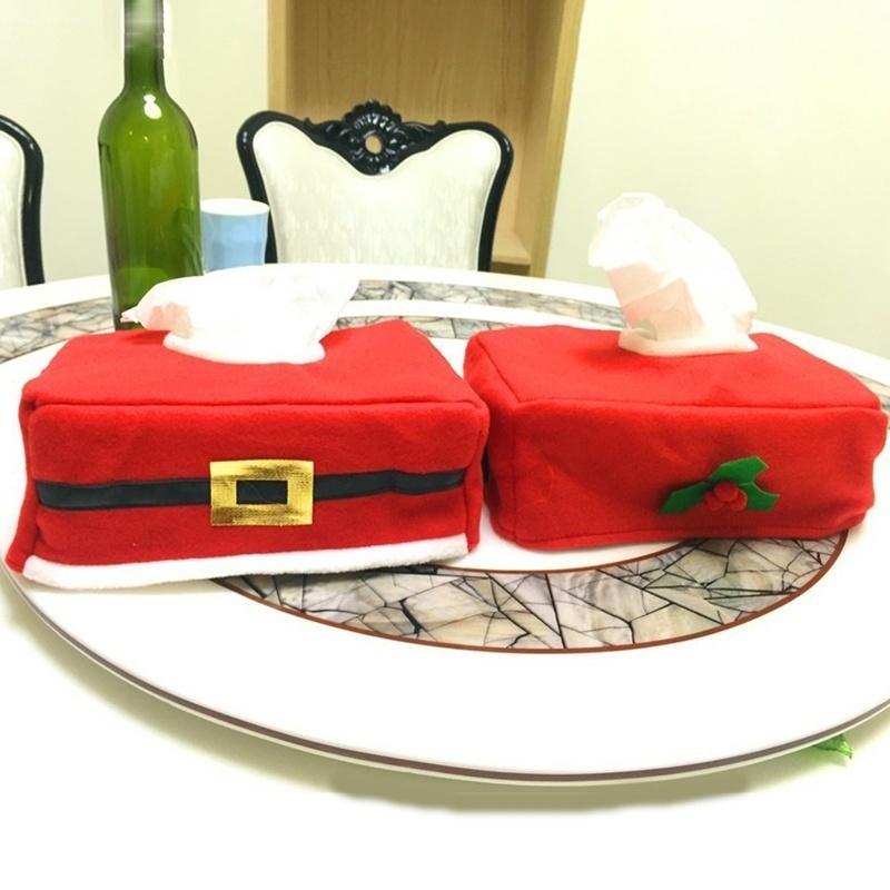 Christmas Towel Sets Belt Buckle Napkin Sets Home Decoration Creative Christmas Dinner Decor Party