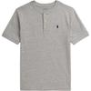 Polo Bawełniany Krótki Rękaw Henley Koszulka Dziecięce topy Andover-Heather 323925323-502