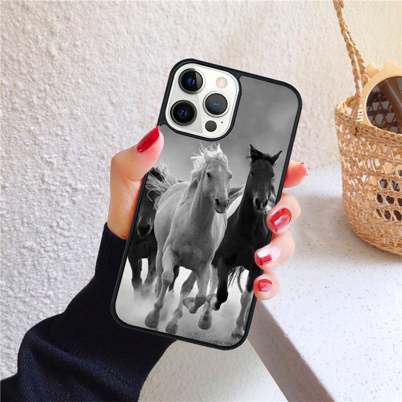 

Running animal horse Phone Case for iPhone 17 Air 16 PRO MAX 15 14 PLUS 11 12 13 Back Cover Fundas Shell iPhone 11pro max