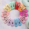 Korean Mini Colorful Hair Clips Set for Kids - Cute Water Drop BB Clips for Bangs