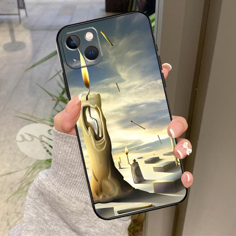 Salvador Dali Gemälde Handyhülle Für iPhone 16 Pro Max 14 11 12 13 15 Pro Max Mini XR 16e 15 16 Plus Rückseite