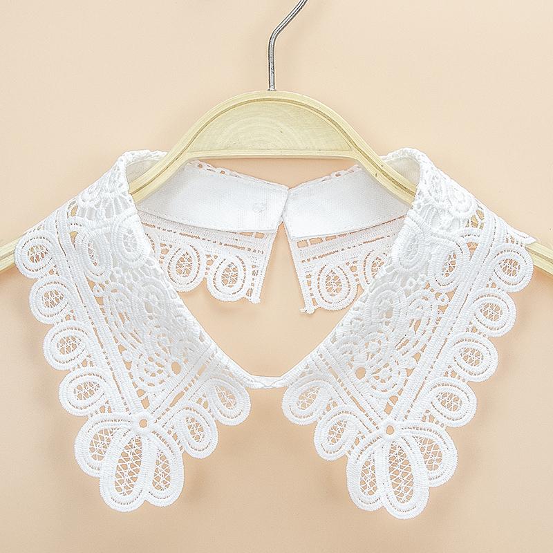 Women's Fashion Decoration Water-Soluble Embroidered Collar Shawl, Personalized and Versatile, Detachable Fake Collar