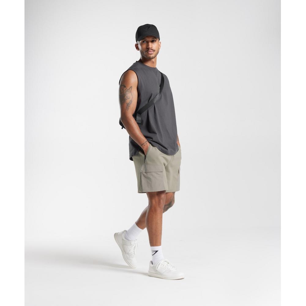 Gymshark Rest Day Essentials Tank Onyx Grey A3A8W GBCY