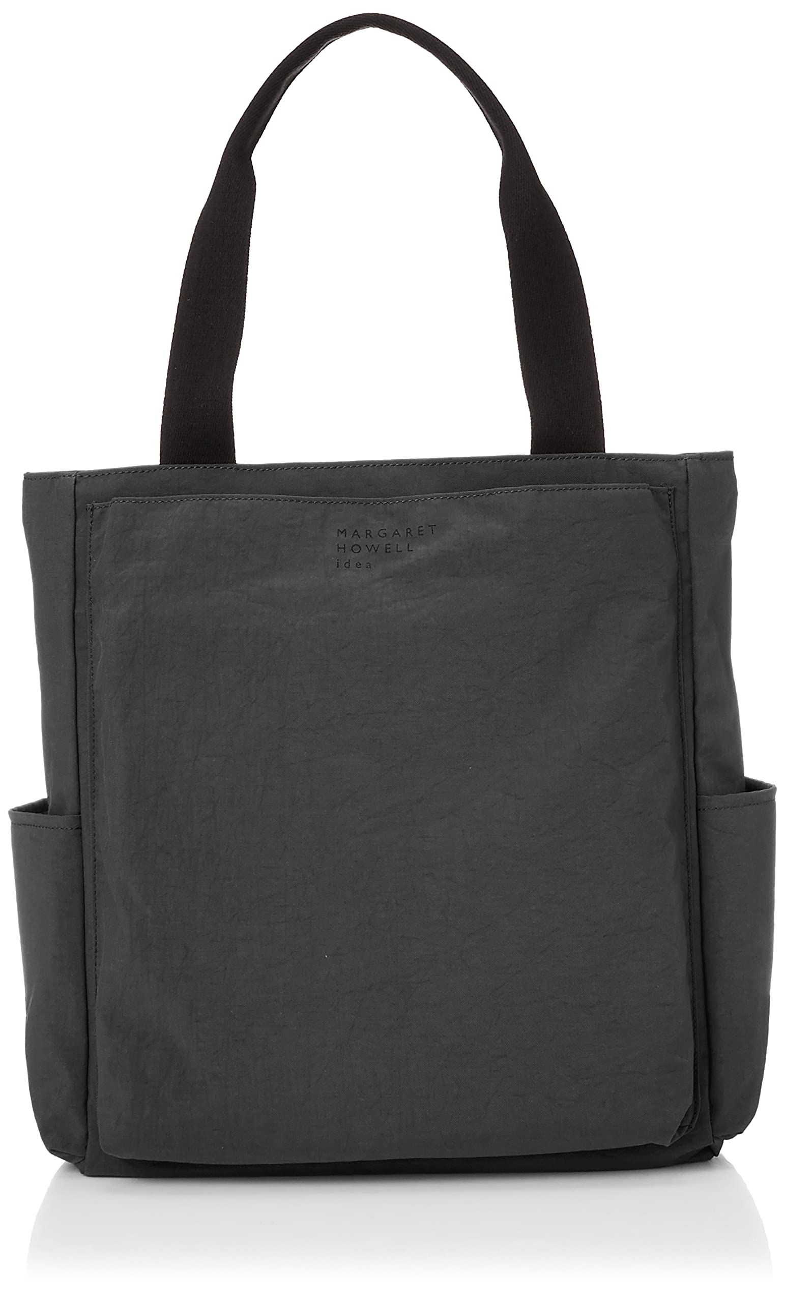 

Margaret Howell Idea Tote Bag Made of Nylon with a Matte Shoulder Multiple Large Natural Made in Charcoal Gray Ruston Texture, Lightweight, Strap,